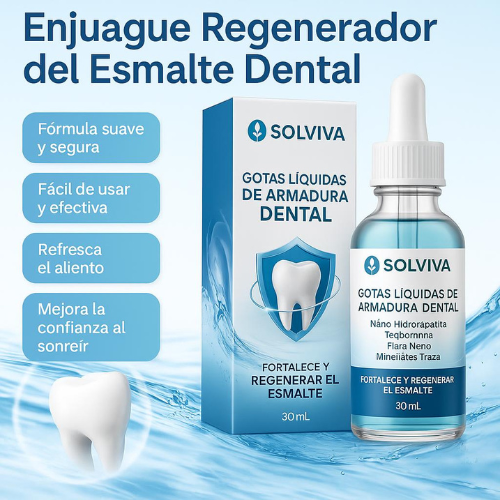Gotas líquidas de armadura dental