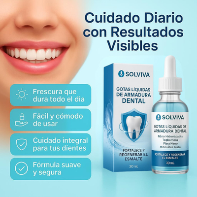Gotas líquidas de armadura dental
