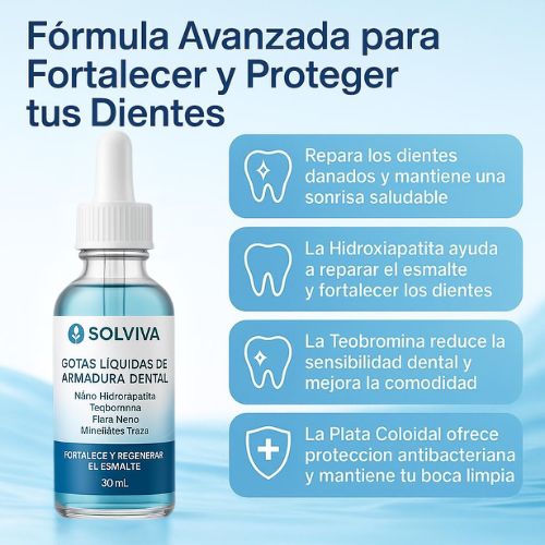 Gotas líquidas de armadura dental