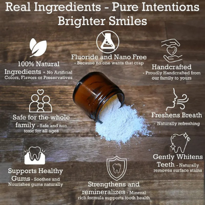 Natural Remineralizing Hydroxyapatite Tooth Powder
